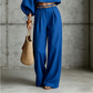 ✨ One Set, More Ways to Wear | Women's Crop Top & Wide-Leg Pants 2-Piece Set