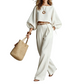 ✨ One Set, More Ways to Wear | Women's Crop Top & Wide-Leg Pants 2-Piece Set