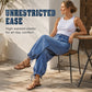 ✨ Standout Denim | Women's High-Waisted Convertible Balloon Jeans with Drawstring Cuffs
