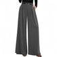 ✨ Easy Everyday Comfort | Women's Relaxed Wide-Leg Trousers with Pockets