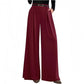 ✨ Easy Everyday Comfort | Women's Relaxed Wide-Leg Trousers with Pockets