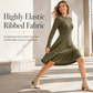 Women's Casual Striped Slim Fit Dress