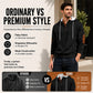 Men's Casual Jacquard Hooded Sweatshirt