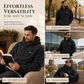 ❄️ Raised Texture, Serious Warmth | Men's Fleece-Lined Jacquard Hoodie