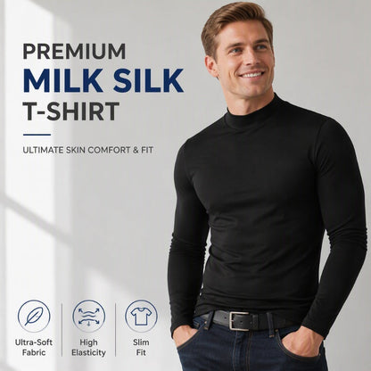 Men's Slim Fit Mock Turtleneck Top