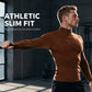 Men's Slim Fit Mock Turtleneck Top