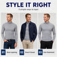 Men's Slim Fit Mock Turtleneck Top