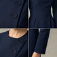 Women's Elegant Asymmetric Single-Breasted Dress