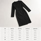 Women's Elegant Asymmetric Single-Breasted Dress
