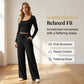 💫 Flattering Square Neck, Effortless Two-Piece Style | Women's Wide-Leg Set ⚡