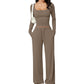💫 Flattering Square Neck, Effortless Two-Piece Style | Women's Wide-Leg Set ⚡