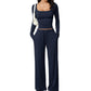💫 Flattering Square Neck, Effortless Two-Piece Style | Women's Wide-Leg Set ⚡