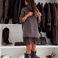 Women's Turtleneck Sweater Mini Dress Set