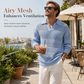 Men's Lapel Collar Hollow Out Knitted Sweater