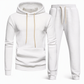 Men's Waffle Jacquard Hooded Tracksuit