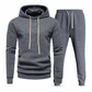 Men's Waffle Jacquard Hooded Tracksuit