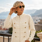 Women's Casual Double Zipper Sweater Jacket