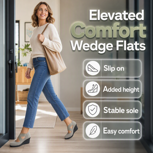 🖤Black Friday Sale:50% OFF🖤Women's Wedge Flats Slip On Comfort Shoes