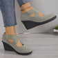 Women's Wedge Flats Slip On Comfort Shoes
