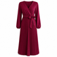👗✨Women's Elegant Crossover V Neck Pleated Maxi Dress✨𝘉𝘶𝘺 𝘢𝘯𝘺 2 𝘢𝘯𝘥 𝘨𝘦𝘵 𝘢𝘯 𝘦𝘹𝘵𝘳𝘢 8% 𝘥𝘪𝘴𝘤𝘰𝘶𝘯𝘵