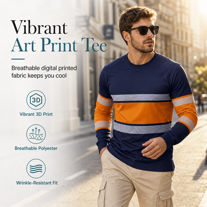 Men's Casual Long Sleeve T-Shirt