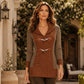 Women's Vintage Shawl Collar Toggle Button Sweater