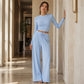 Women's Ribbed Crop Top & Wide-Leg Pants Set✨𝘉𝘶𝘺 𝘢𝘯𝘺 2 𝘢𝘯𝘥 𝘨𝘦𝘵 𝘢𝘯 𝘦𝘹𝘵𝘳𝘢 8% 𝘥𝘪𝘴𝘤𝘰𝘶𝘯𝘵