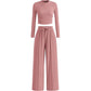 Women's Ribbed Crop Top & Wide-Leg Pants Set✨𝘉𝘶𝘺 𝘢𝘯𝘺 2 𝘢𝘯𝘥 𝘨𝘦𝘵 𝘢𝘯 𝘦𝘹𝘵𝘳𝘢 8% 𝘥𝘪𝘴𝘤𝘰𝘶𝘯𝘵