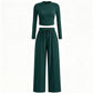 Women's Ribbed Crop Top & Wide-Leg Pants Set✨𝘉𝘶𝘺 𝘢𝘯𝘺 2 𝘢𝘯𝘥 𝘨𝘦𝘵 𝘢𝘯 𝘦𝘹𝘵𝘳𝘢 8% 𝘥𝘪𝘴𝘤𝘰𝘶𝘯𝘵
