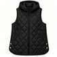 Women's Casual Mid-Length Hooded Padded Vest