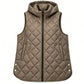 Women's Casual Mid-Length Hooded Padded Vest