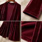 Women's Velvet Open Front Cardigan