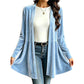 Women's Velvet Open Front Cardigan