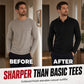Men's Textured Long Sleeve Lightweight Sweatshirt