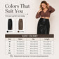 Women's Chic Irregular Side Slit PU Leather Skirt