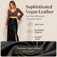 Women's Chic Irregular Side Slit PU Leather Skirt