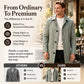 ✨Men's Minimalist Single-Breasted Mid-Length Coat – Clean Lines, Modern Fit, Everyday Elegance