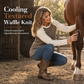 🍁Women's Western Ranch Style Raglan Long Sleeve Knit Top with Textured Waffle Fabric and Curved Hem