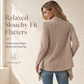 ✨Women's Loose Fit Long Sleeve Knitted Cardigan – Cozy, Relaxed, Everyday Layering Essential