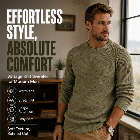 🖤Black Friday Sale:50% OFF🖤Men's Classic Crewneck Knit Top