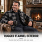 Men's Winter Thermal Plaid Shirt Jacket