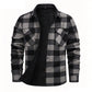 Men's Winter Thermal Plaid Shirt Jacket