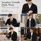 Jacquard Knit Loose Fit Cardigan for Men