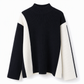 💖Black Friday Mega Deal – 50% off!💖 Women's Autumn Winter Color Block Knit 2-Piece Set Thickened Pullover Sweater and Skirt