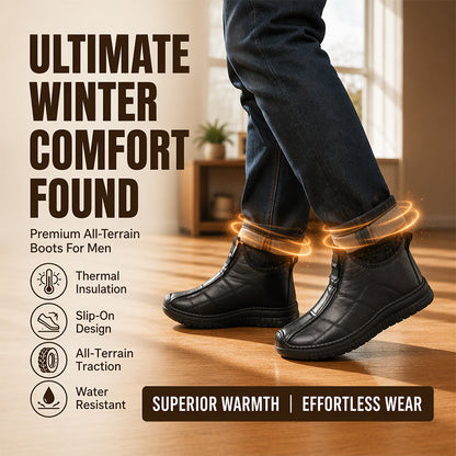 ⏰Black Friday Mega Deal – 50% off!💖Men's Plush-Lined Non-Slip Walking Shoes