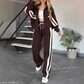 ⏰  💖Black Friday Mega Deal – 50% off!💖Women's Stripe Sporty 2-Piece Set
