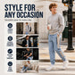 Men's Windproof Thermal Pants with Elastic Cuffs
