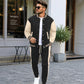 💕Free Shipping✈️Men's Color-Block Baseball Jacket & Pants Set