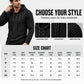Men's Textured Pleated Shoulder Hooded Sweatshirt