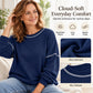 Women's Casual Loose Crewneck Sweatshirt